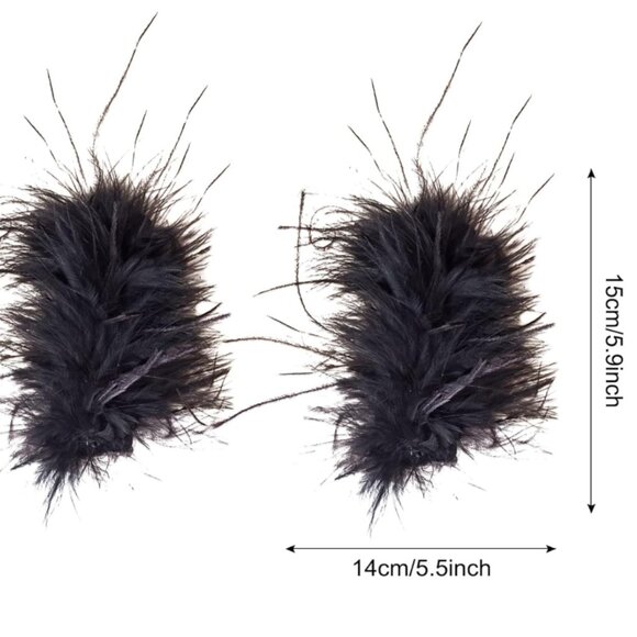 2 Pcs Feather Hair Clips main image 4